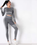 Seamless Long Sleeve Solid Yoga Set-Product Type | Naughty Smile Fashion