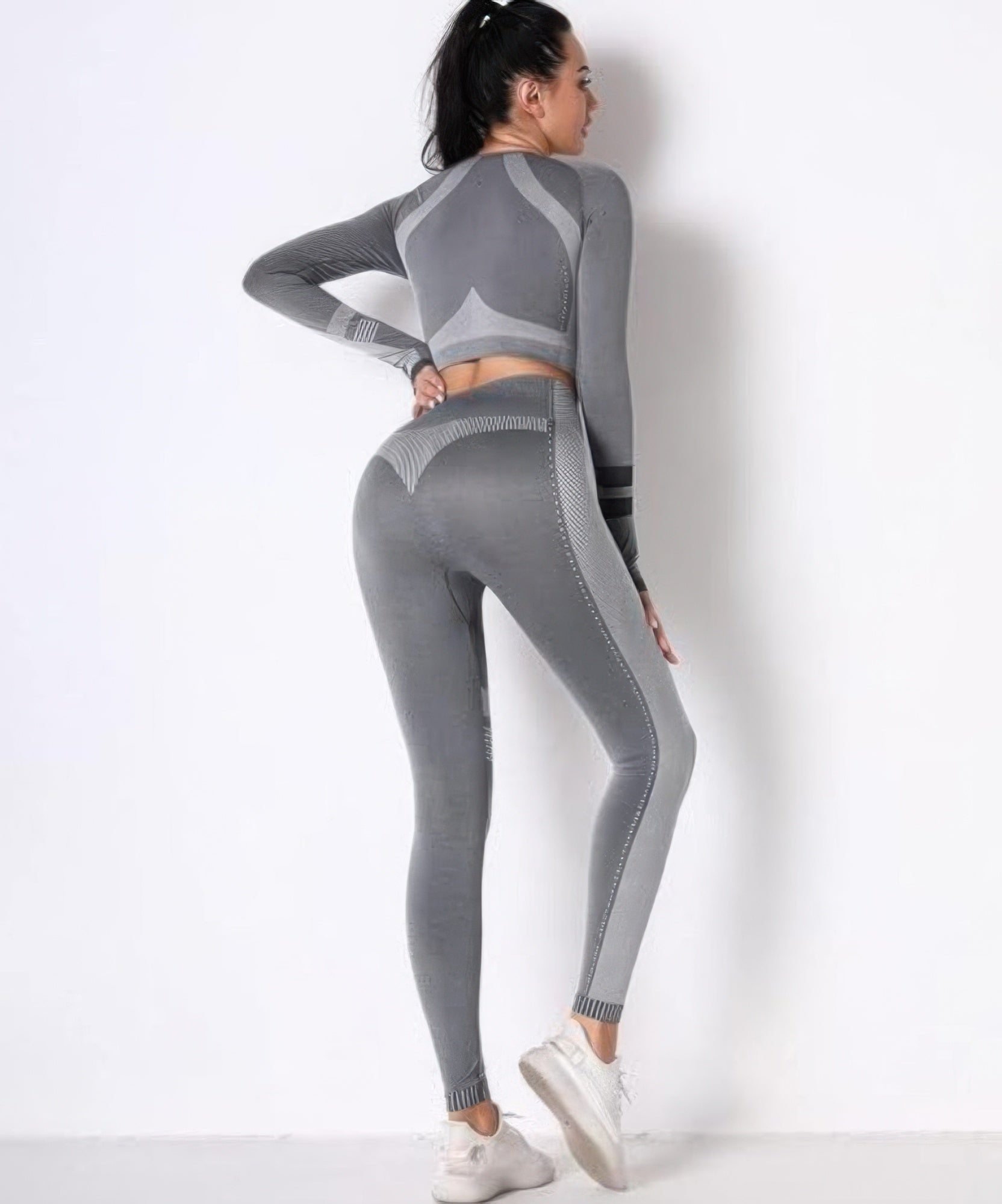 Seamless Long Sleeve Solid Yoga Set-Product Type | Naughty Smile Fashion