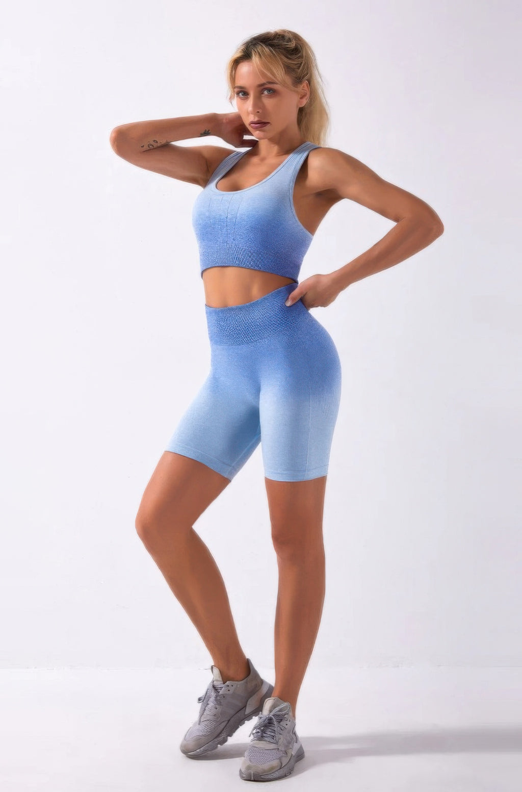 Ombre Seamless Two Piece Set-Product Type | Naughty Smile Fashion