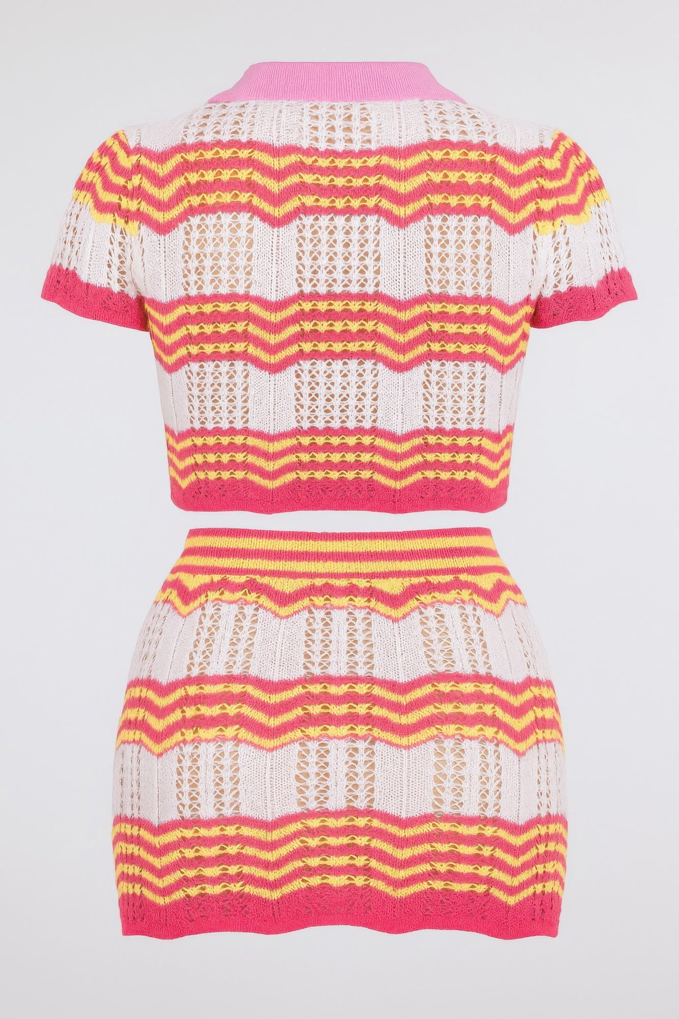 Zig Zag Crochet Two Piece Set-Product Type | Naughty Smile Fashion