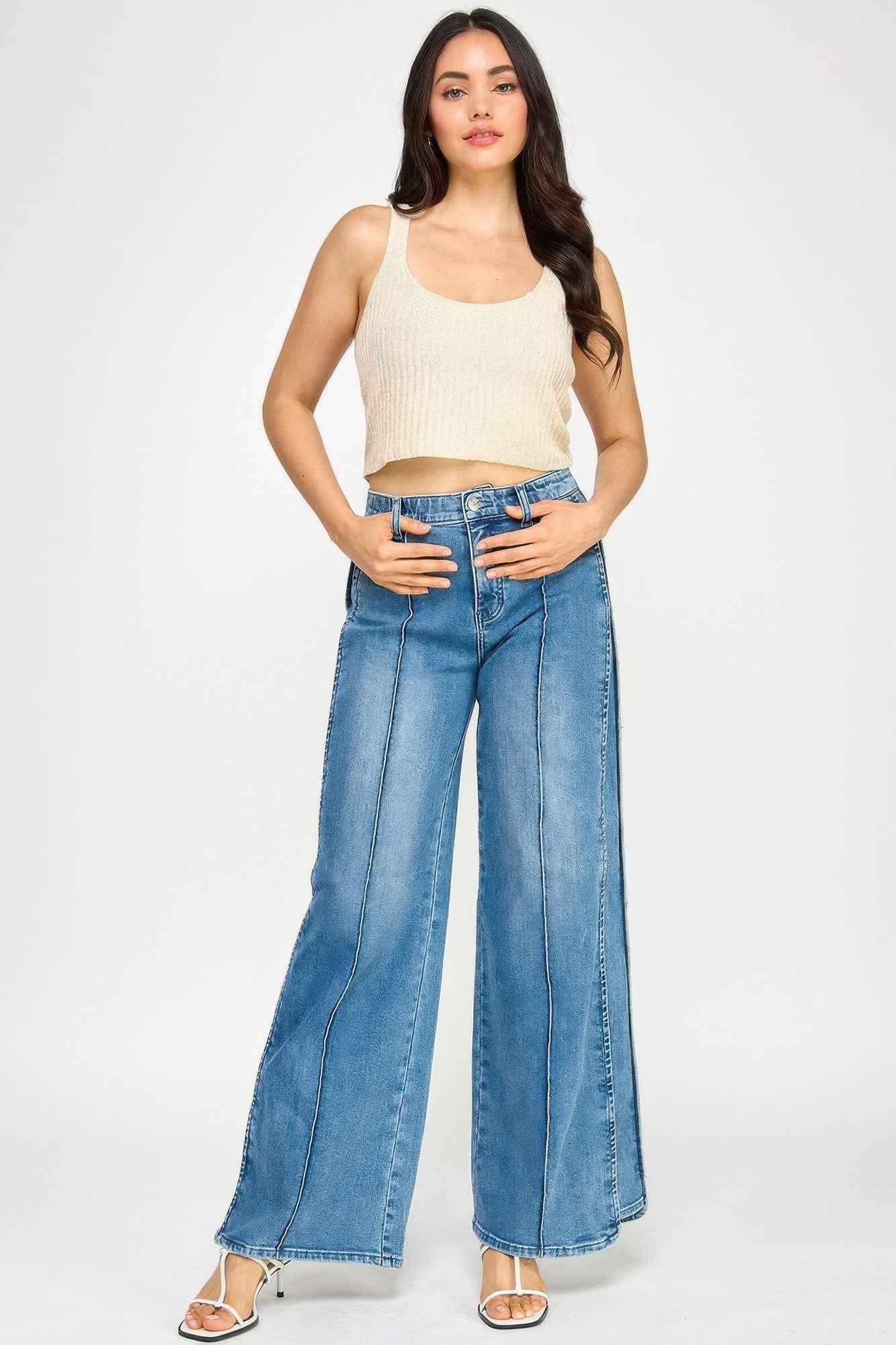 High Rise Wide Leg With Tummy Control