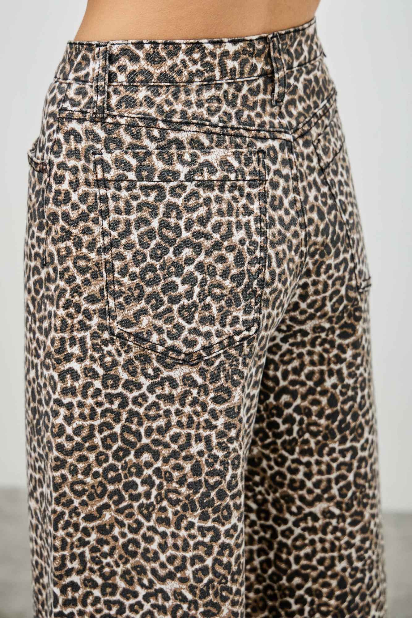 Leopard Super High Rise Wide Leg With Stretch