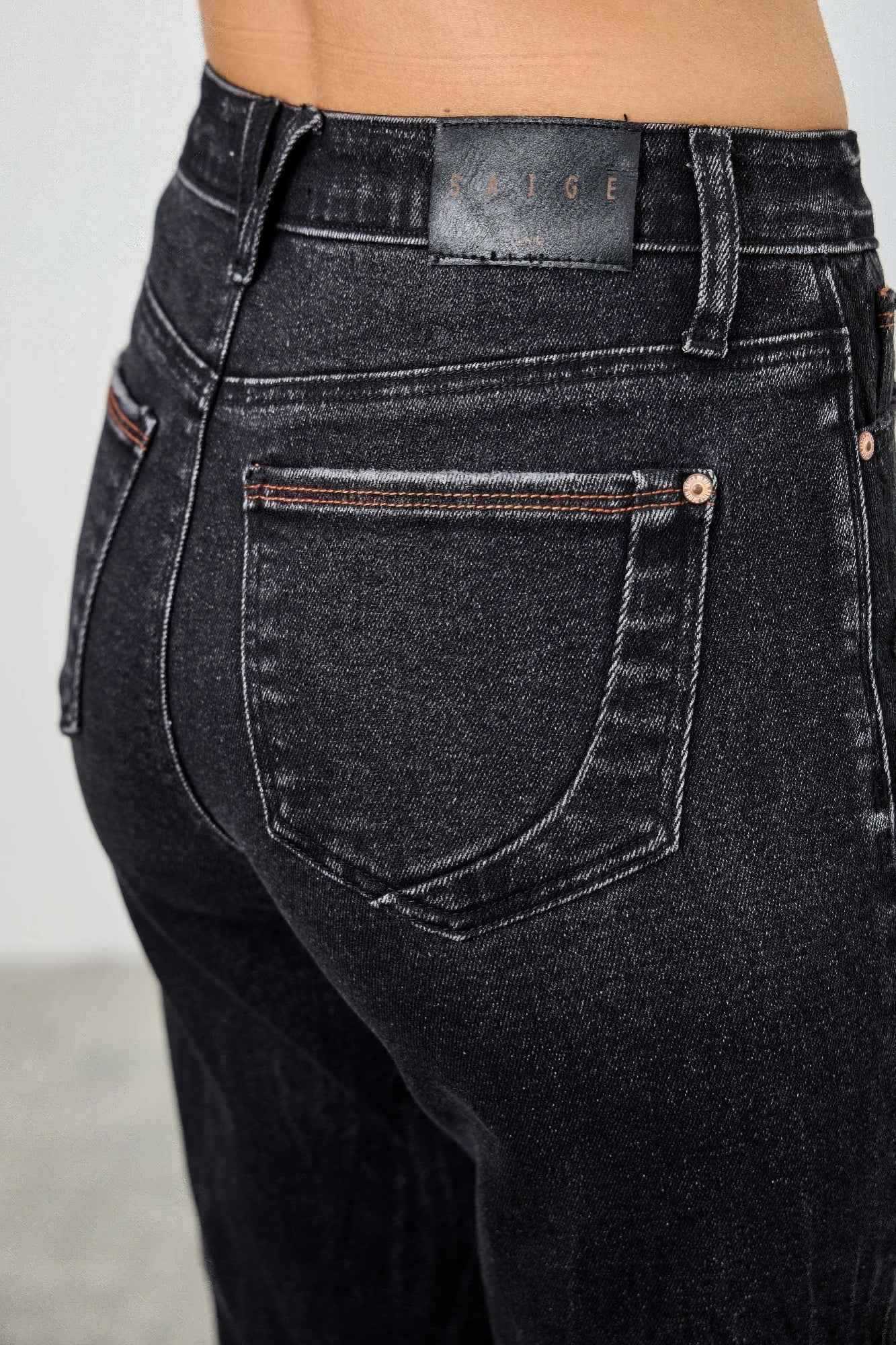 High Rise Slim Fit With Button Fly