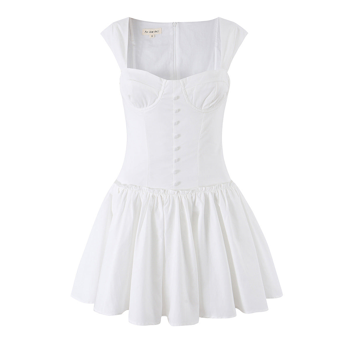 Waist-Cinching Flared Corset Gown Dress, Long and Short Sleeveless Bodycon Dress