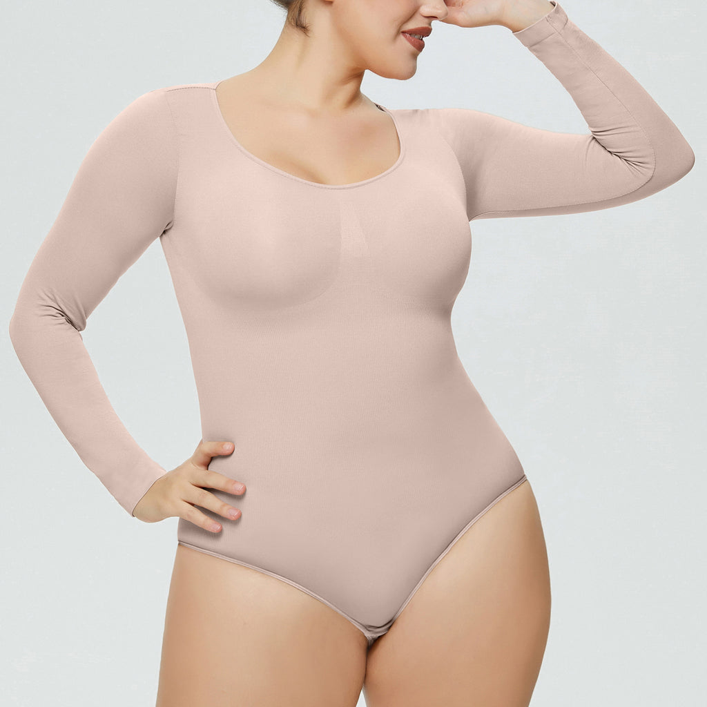 Control Hip Lift Body Shaper Women's Fitted Long Sleeve Corset Beauty Body Shaping Suit