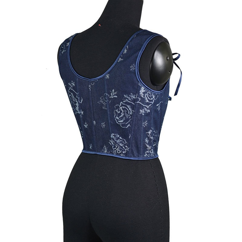 Retro outerwear shapewear fishbone corset