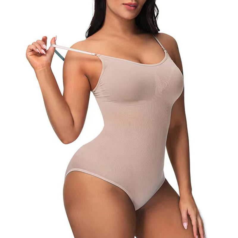 Seamless One Piece Body Shaper Women's Belly-Lifting Hip Shaping Underwear Elastic Slimming Body Corset