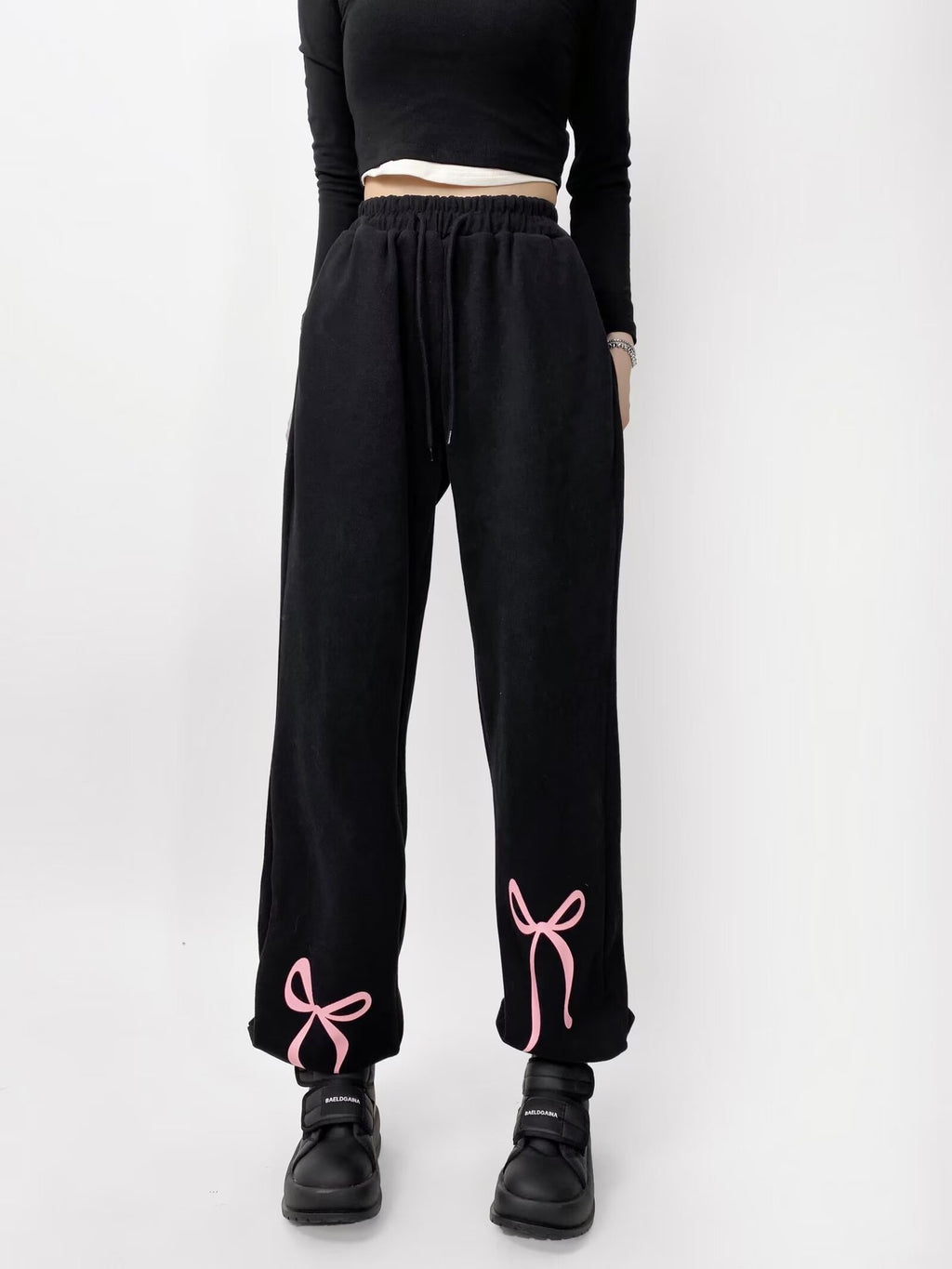 Bow Print Sport Leggings