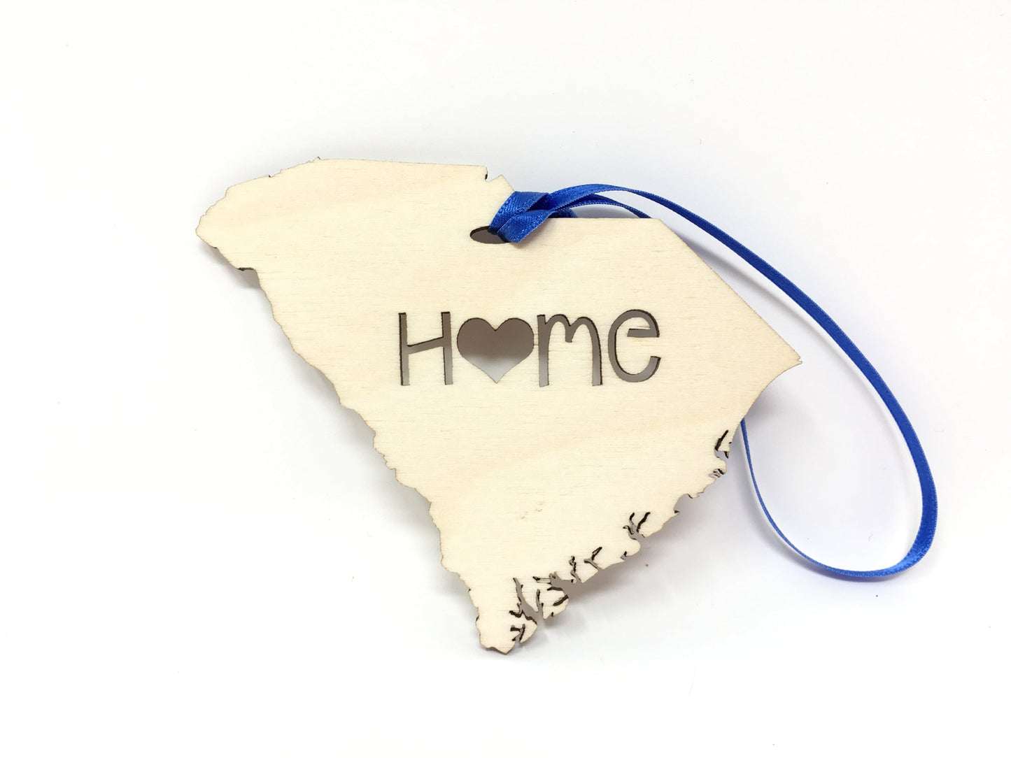 South Carolina State Wood Christmas Ornament