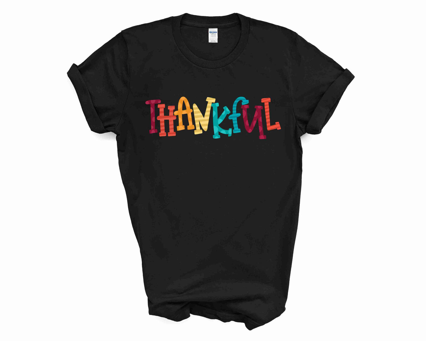 Thankful Graphic Tee- Black