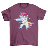 Christmas Unicorn Floss T-shirt