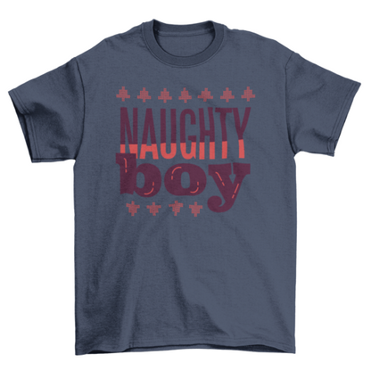 Christmas naughty boy t-shirt