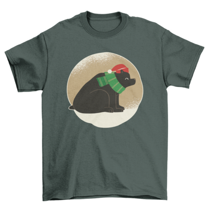 Christmas Bear T-shirt Design