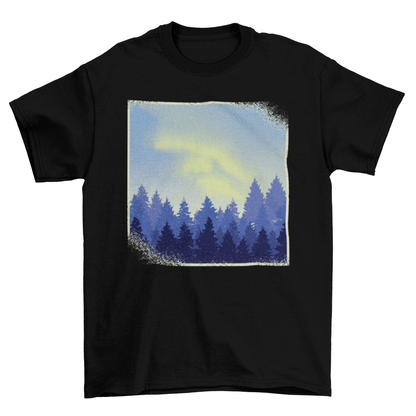 Aurora Borealis Landscape T-shirt