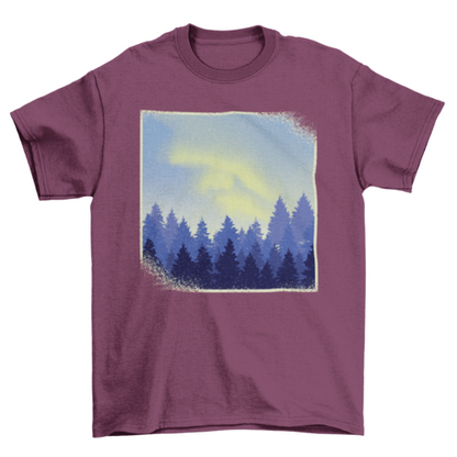 Aurora Borealis Landscape T-shirt