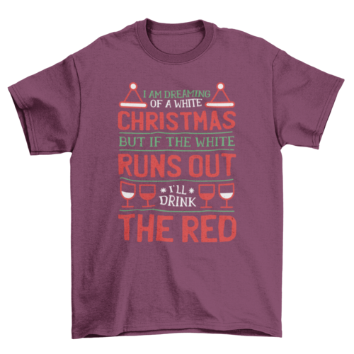 Wine christmas quote t-shirt design