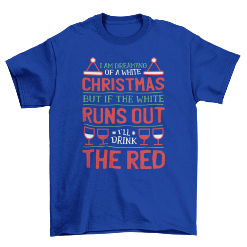 Wine christmas quote t-shirt design