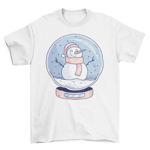 Snowglobe snowman t-shirt