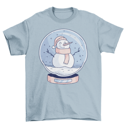 Snowglobe snowman t-shirt