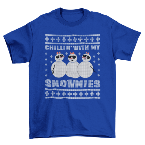 Chilling snowmies t-shirt