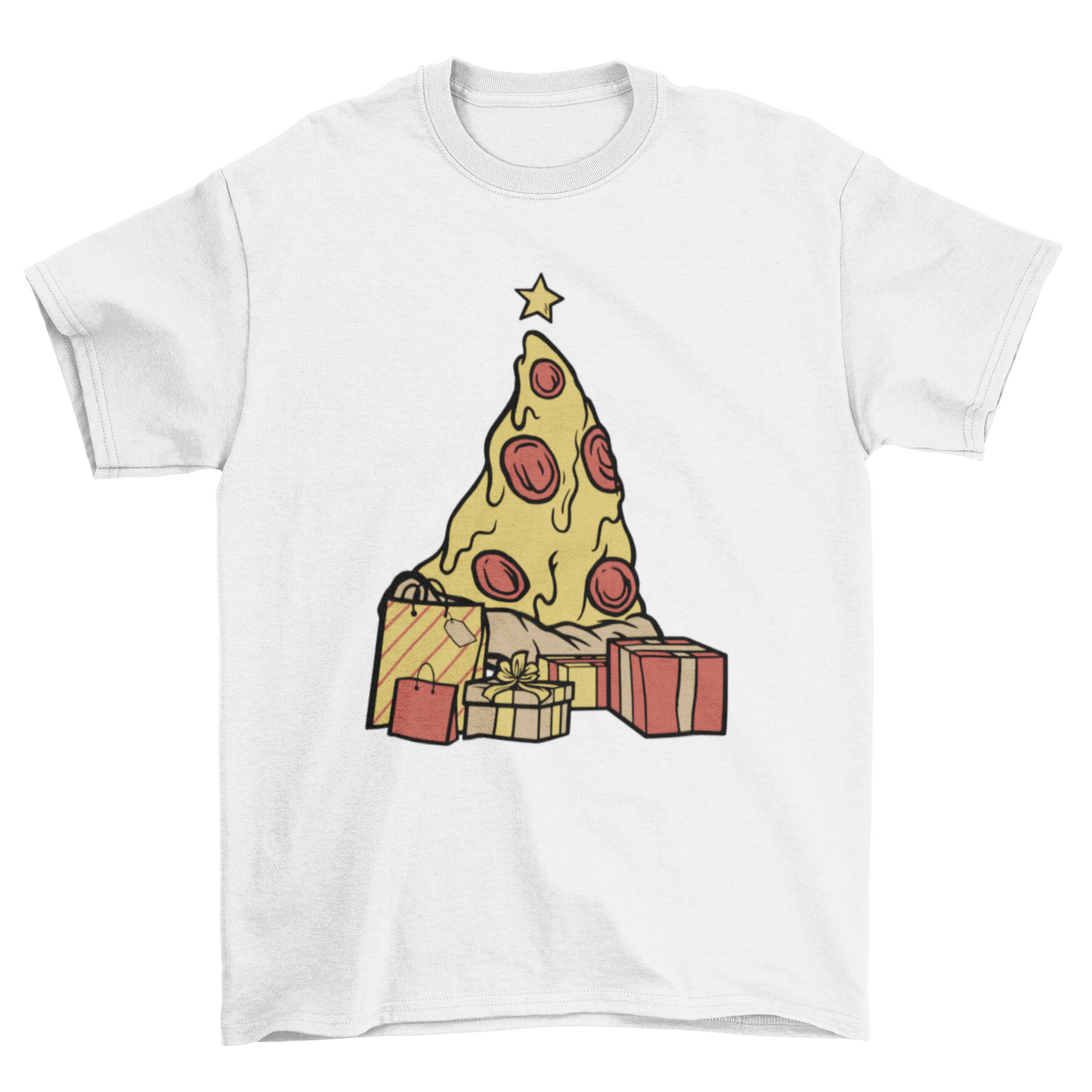 Pizza christmas t-shirt