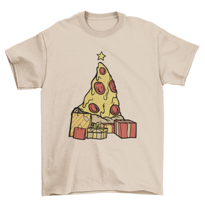 Pizza christmas t-shirt