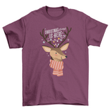 Reindeer christmas t-shirt