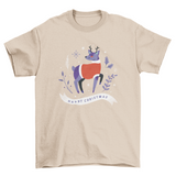 Merry christmas reindeer t-shirt