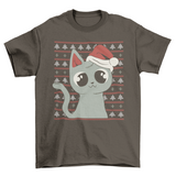 Cat ugly sweater t-shirt