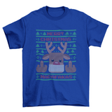 Ugly sweater reindeer t-shirt