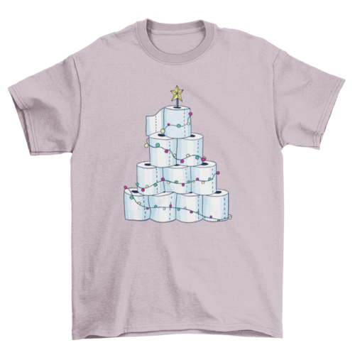 Toilet paper christmas tree t-shirt