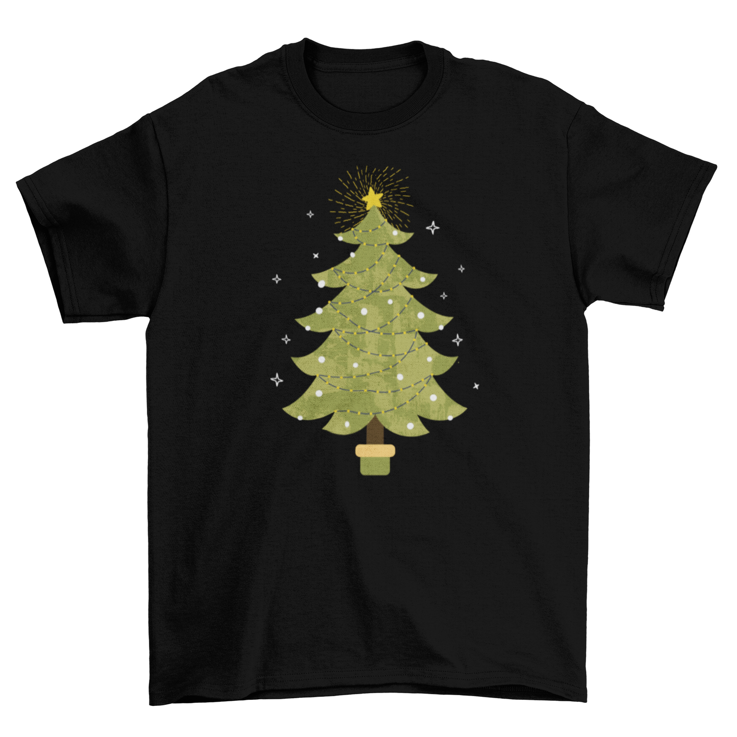 Sparkly christmas tree t-shirt