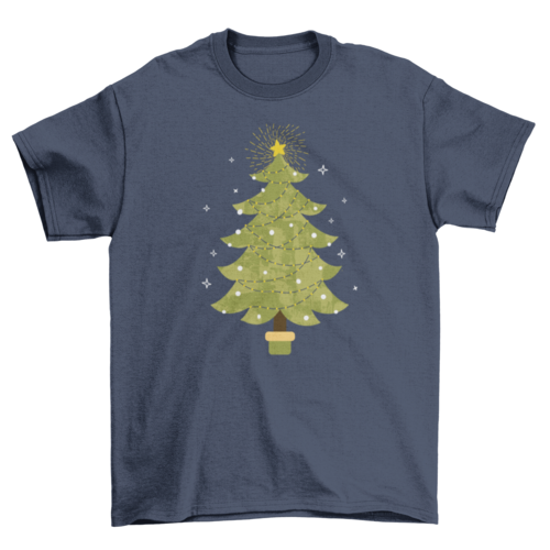 Sparkly christmas tree t-shirt