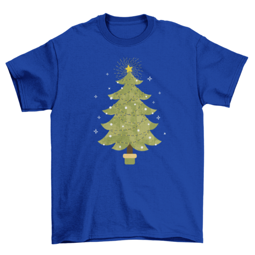 Sparkly christmas tree t-shirt