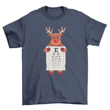 Reindeer eye chart t-shirt