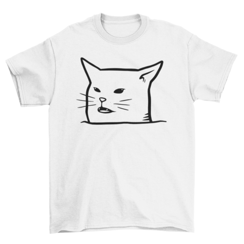 Unimpressed Meh Black Cat T-shirt