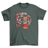 Drunk Christmas reindeer t-shirt