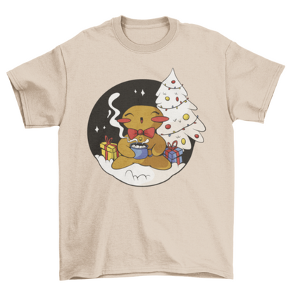 Gingerbread cartoon christmas t-shirt