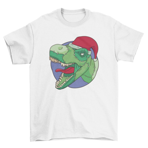 Christmas t-rex dinosaur t-shirt