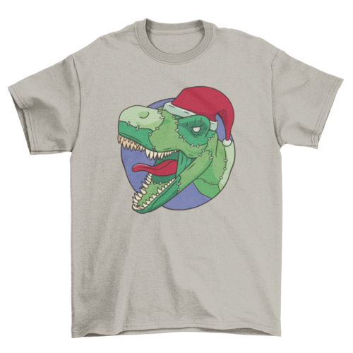 Christmas t-rex dinosaur t-shirt