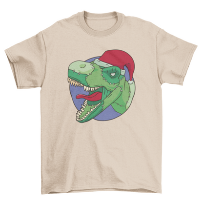 Christmas t-rex dinosaur t-shirt