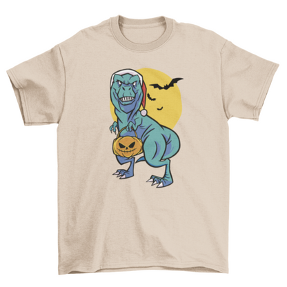 Christmas and Halloween t-rex t-shirt