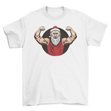 Strong Santa Christmas t-shirt