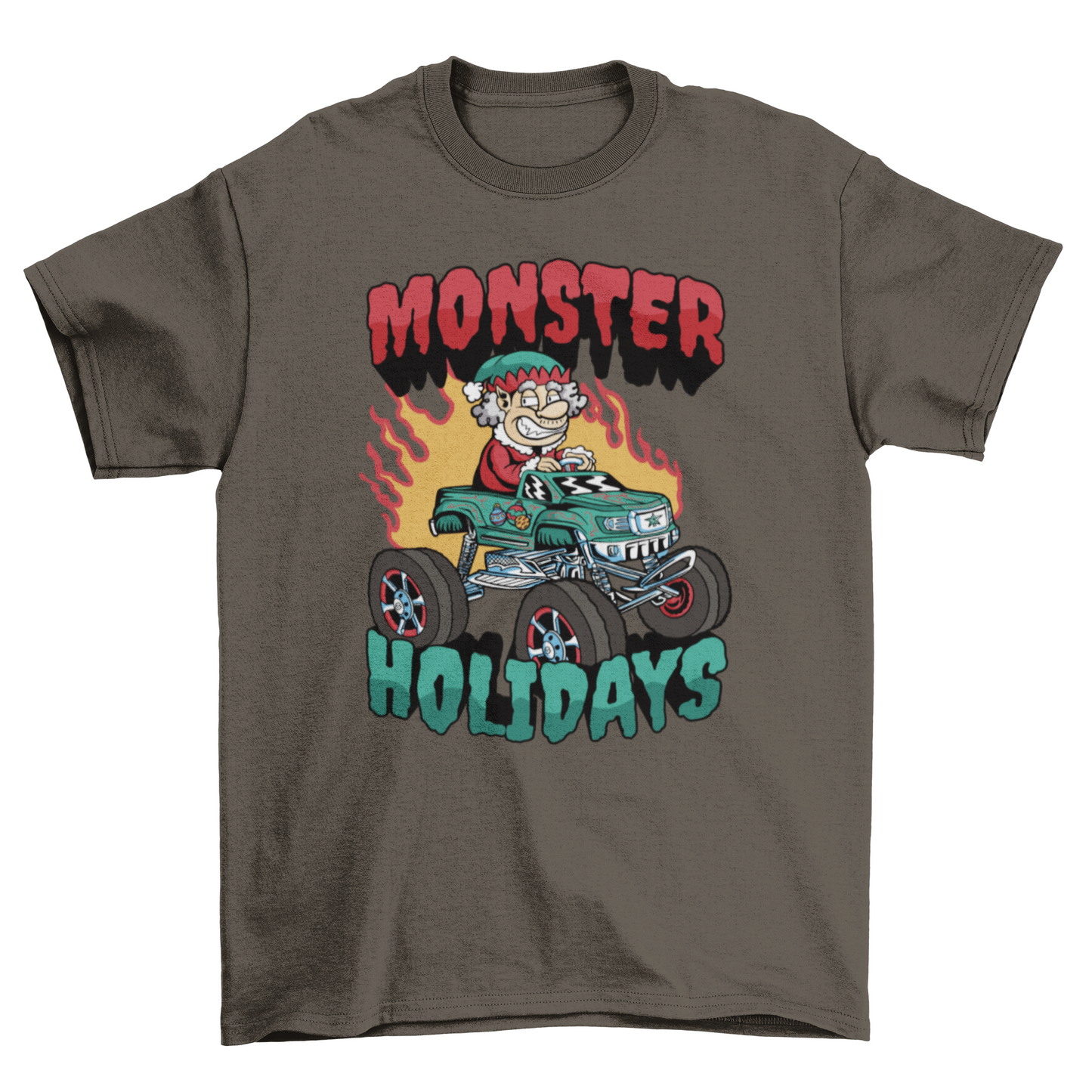 Monster holidays Christmas t-shirt