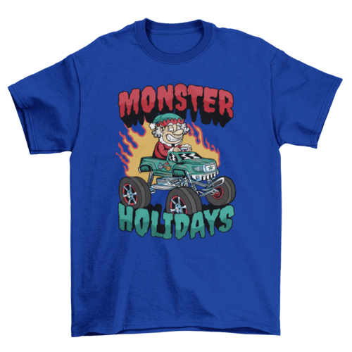 Monster holidays Christmas t-shirt