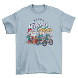 Christmas elves and Santa t-shirt