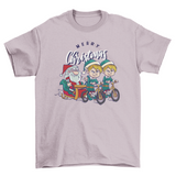 Christmas elves and Santa t-shirt