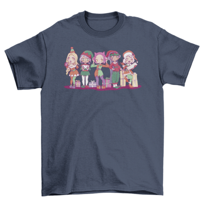 Anime elves Christmas t-shirt