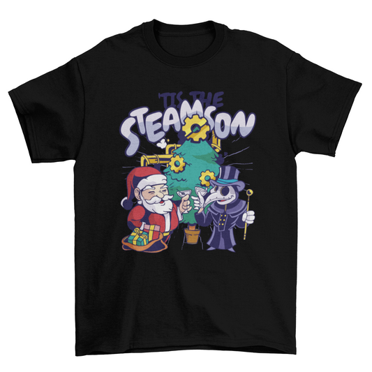 Steampunk Christmas t-shirt design