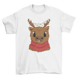 Cute Christmas reindeer t-shirt